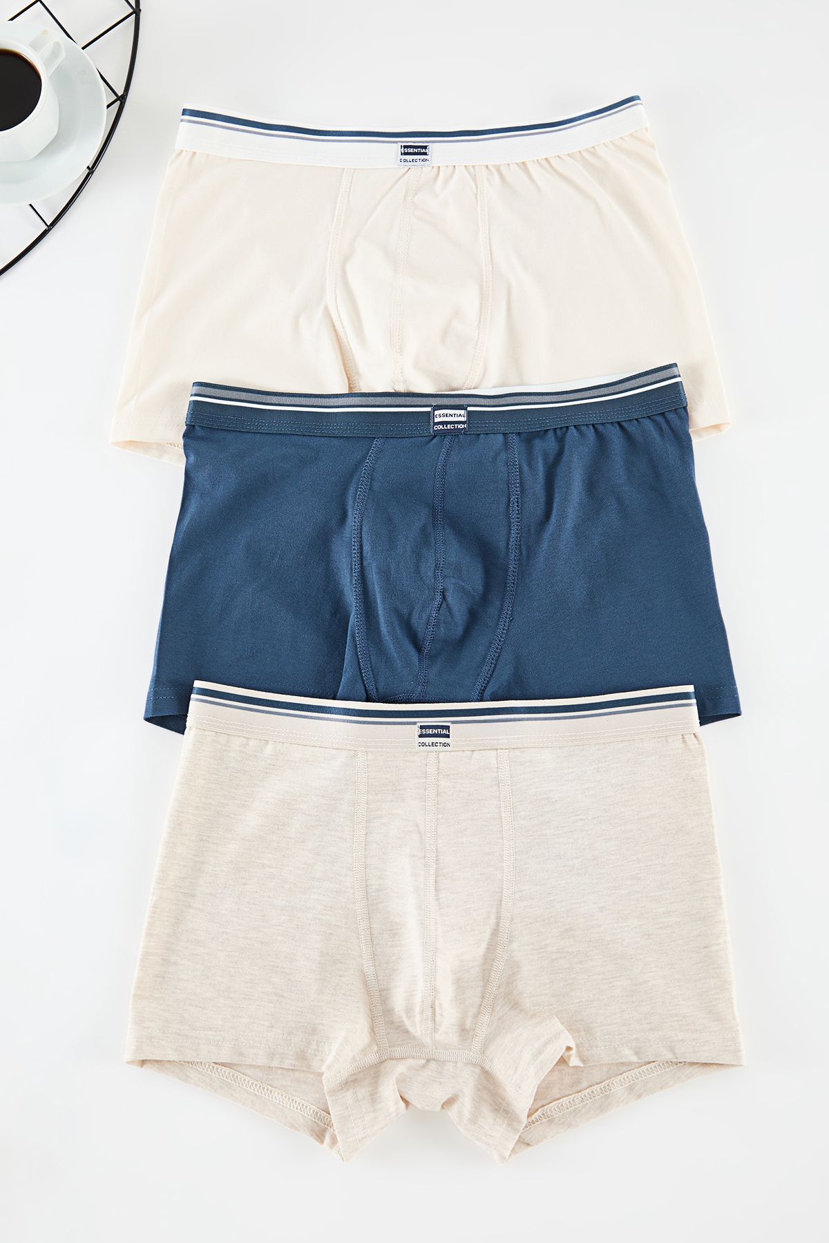 Trendyol Collection-3 Pack Patterned Cotton Boxers - Tmnaw25Bx00014 4