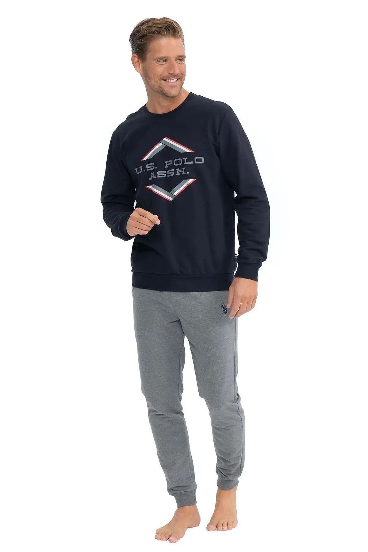 U.S. Polo Assn. Îmbrăcăminte Pentru Acasă Bleumarin Pentru Bărbați Masculin - L