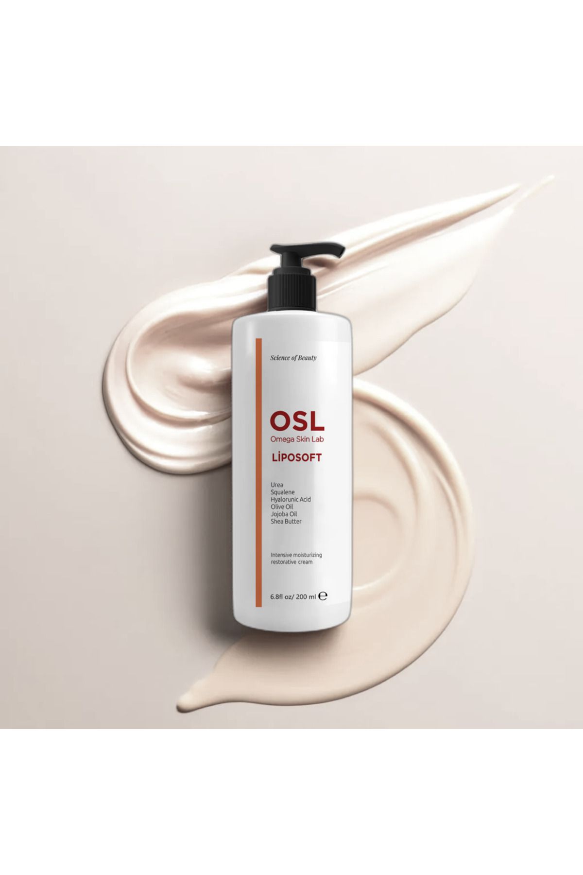 OSL Omega Skin Lab-OSL Liposoft Creme 200 ml: Sanfte Hautpflege, Feuchtigkeitscreme fürs Gesicht und Körperlotion für normale und empfindliche Haut 2