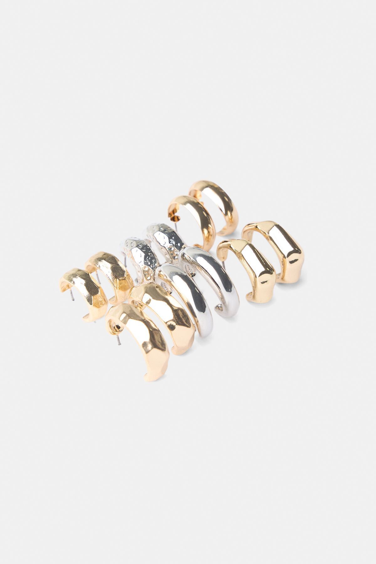 Bershka-6-pack of hoop earrings 2