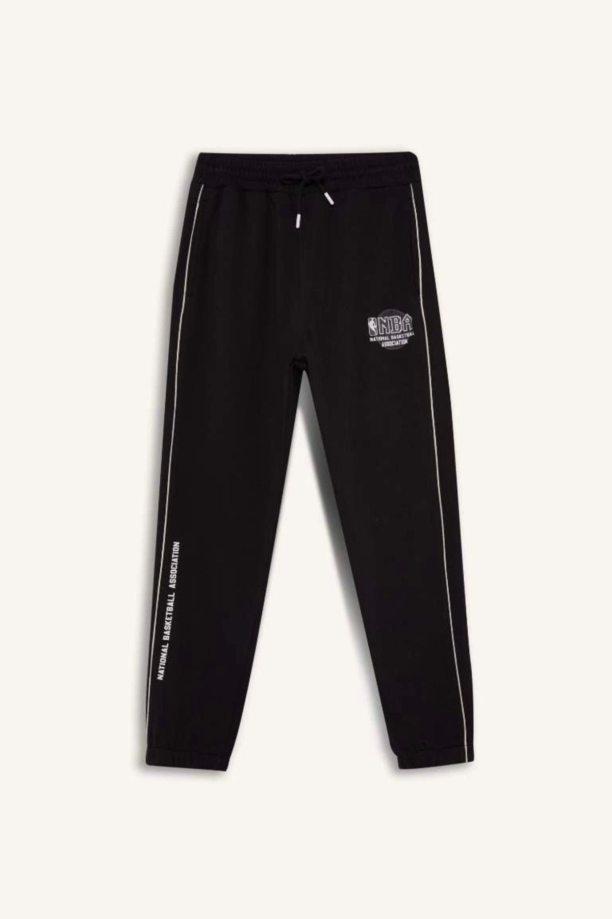 DeFacto-D3231 Defactofit - Nba Wordmark Pattern, Thick Jogger Sweatpants with Stretch and Pockets 8