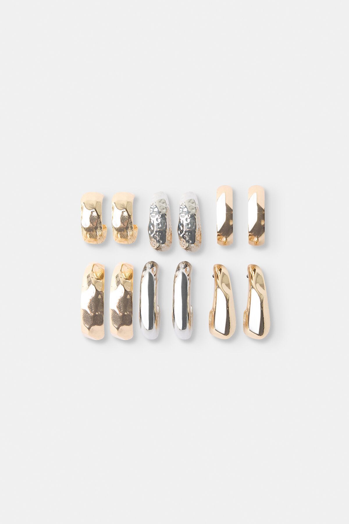 Bershka-6-pack of hoop earrings 1