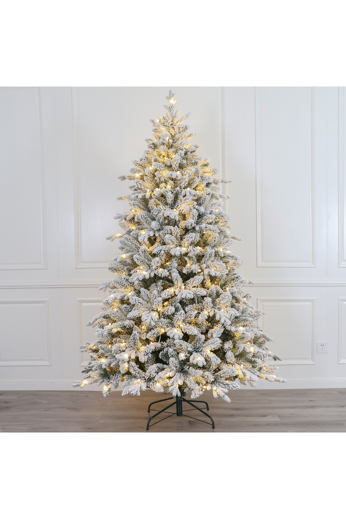 JC Karlı Yılbaşı Çam Ağacı 180cm 829 Yoğun Dallı (KENDİNDEN LED'Lİ)