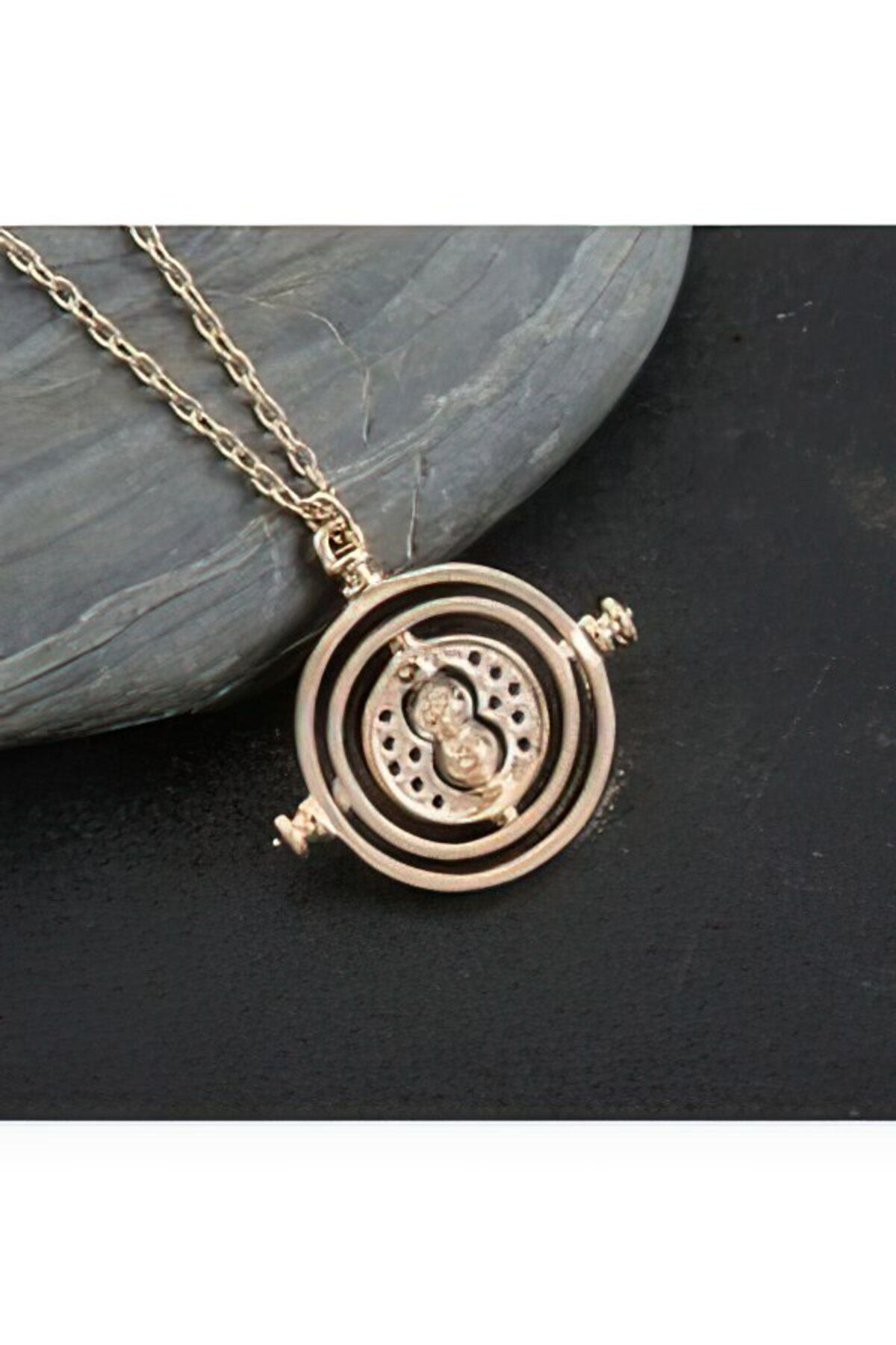 FG KONNİCHİWA-Harry Potter Hermione Time Turner - Glass Necklace, Toys Keychain Earrings, Time Changer Necklace 3