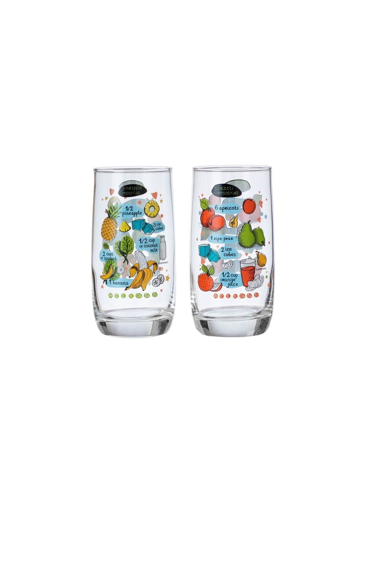 Luminarc-A Set Of Colored And Multi-Use Drinking Glasses 4