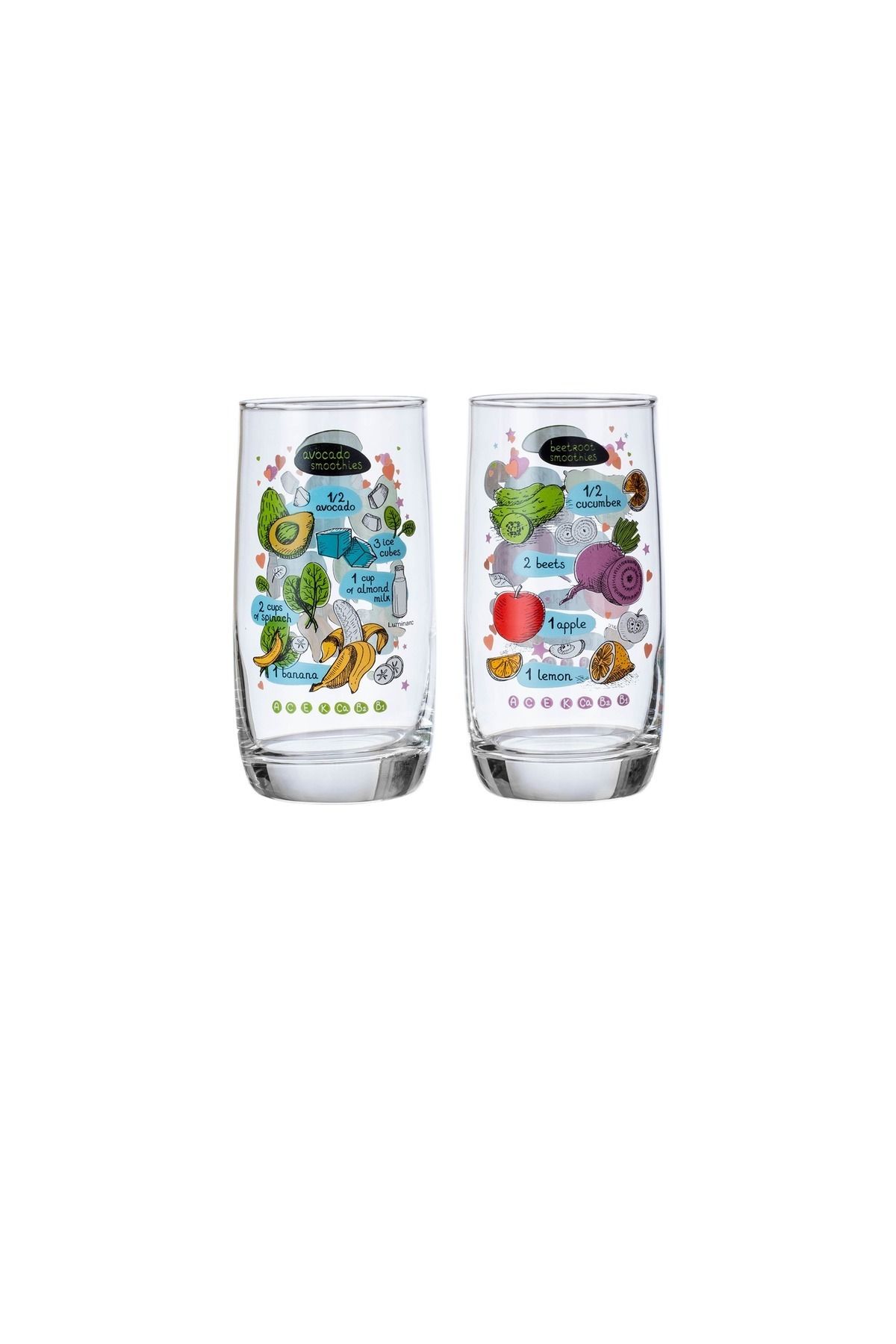Luminarc-A Set Of Colored And Multi-Use Drinking Glasses 2