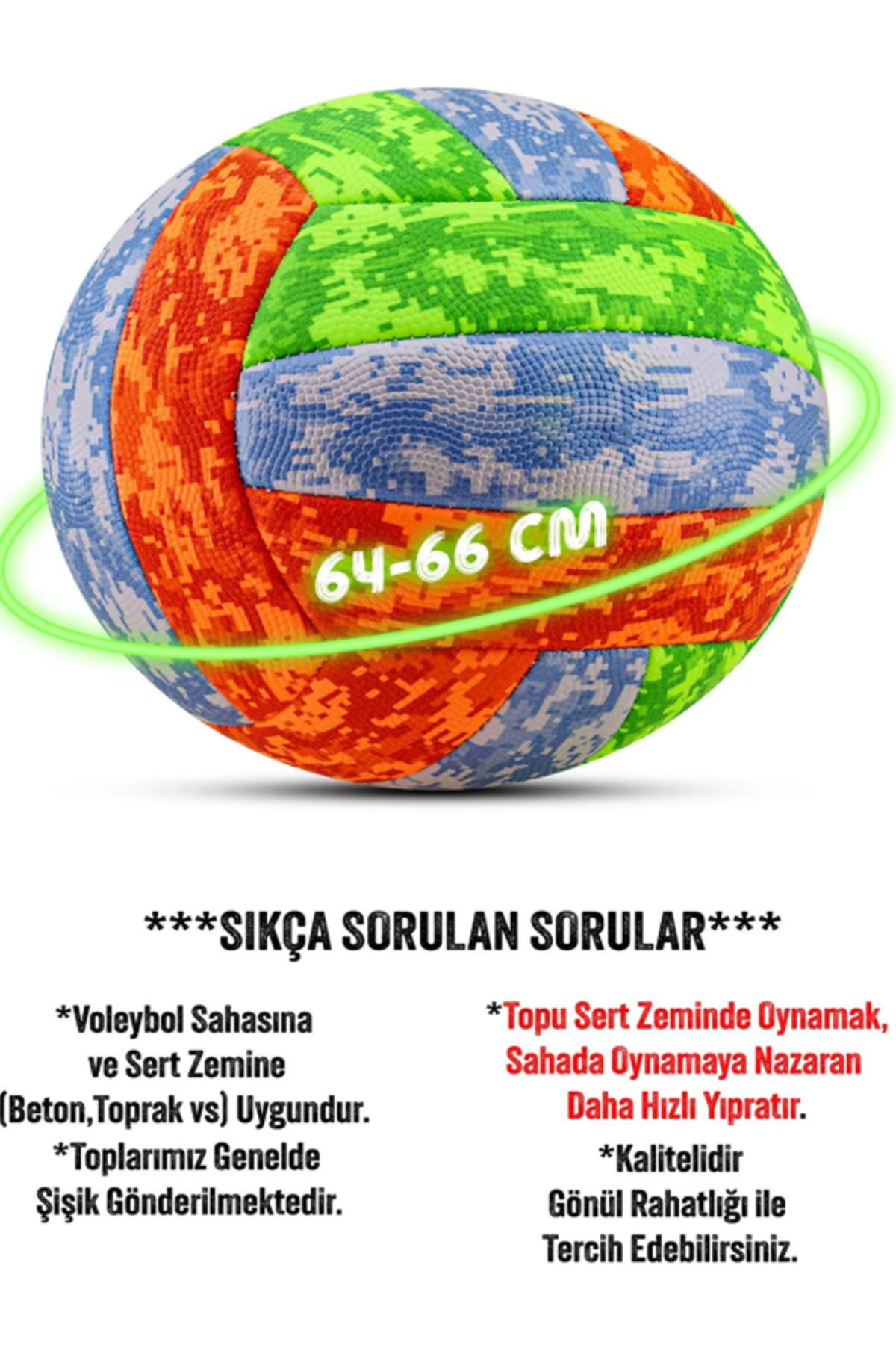 nublado-Colorful Volleyball Ball - Soft Camouflage, Pump Set, Soft Touch No:5 5