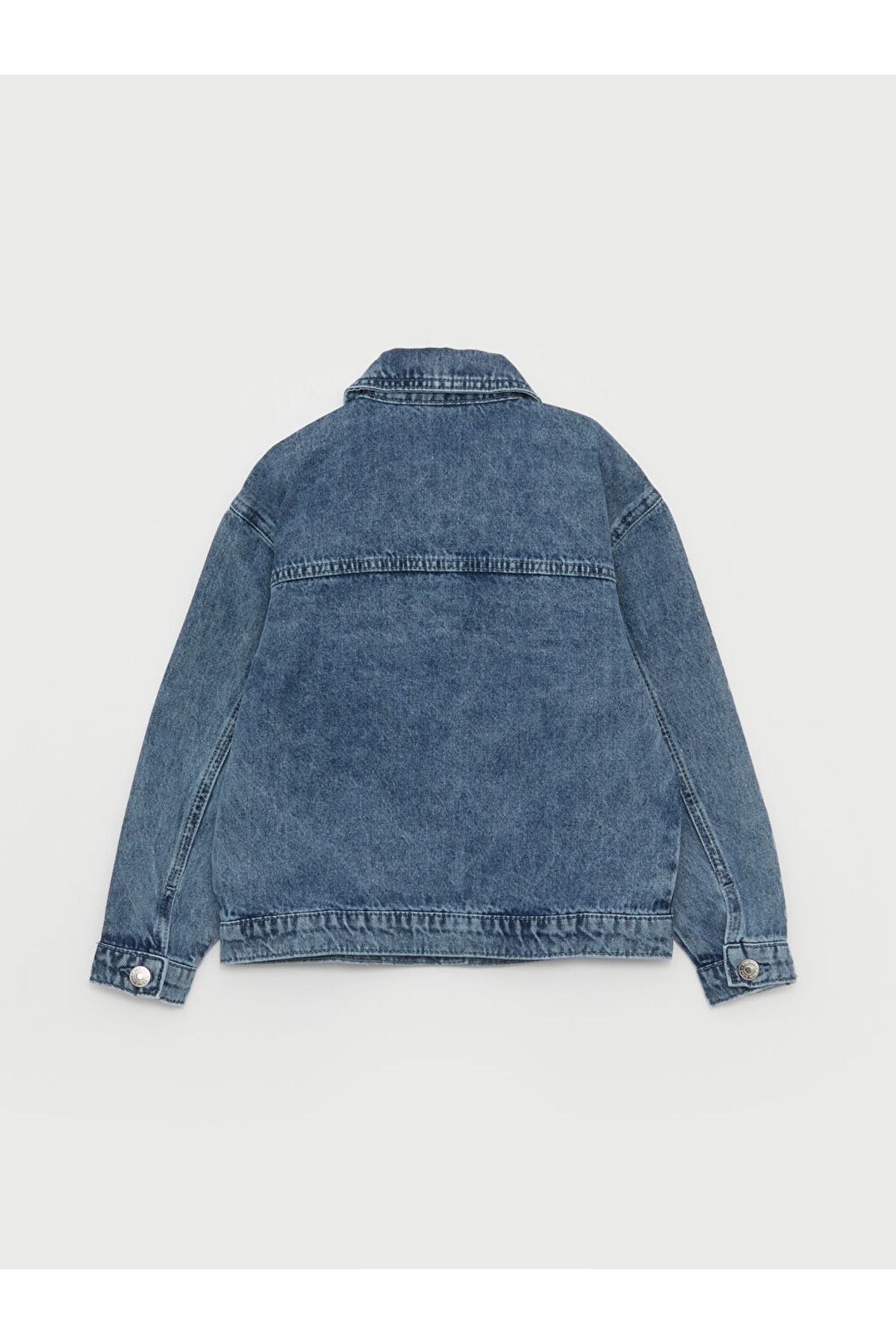 LC Waikiki-Lcw Girls Mixed Ripped Detail Jean Jacket 2