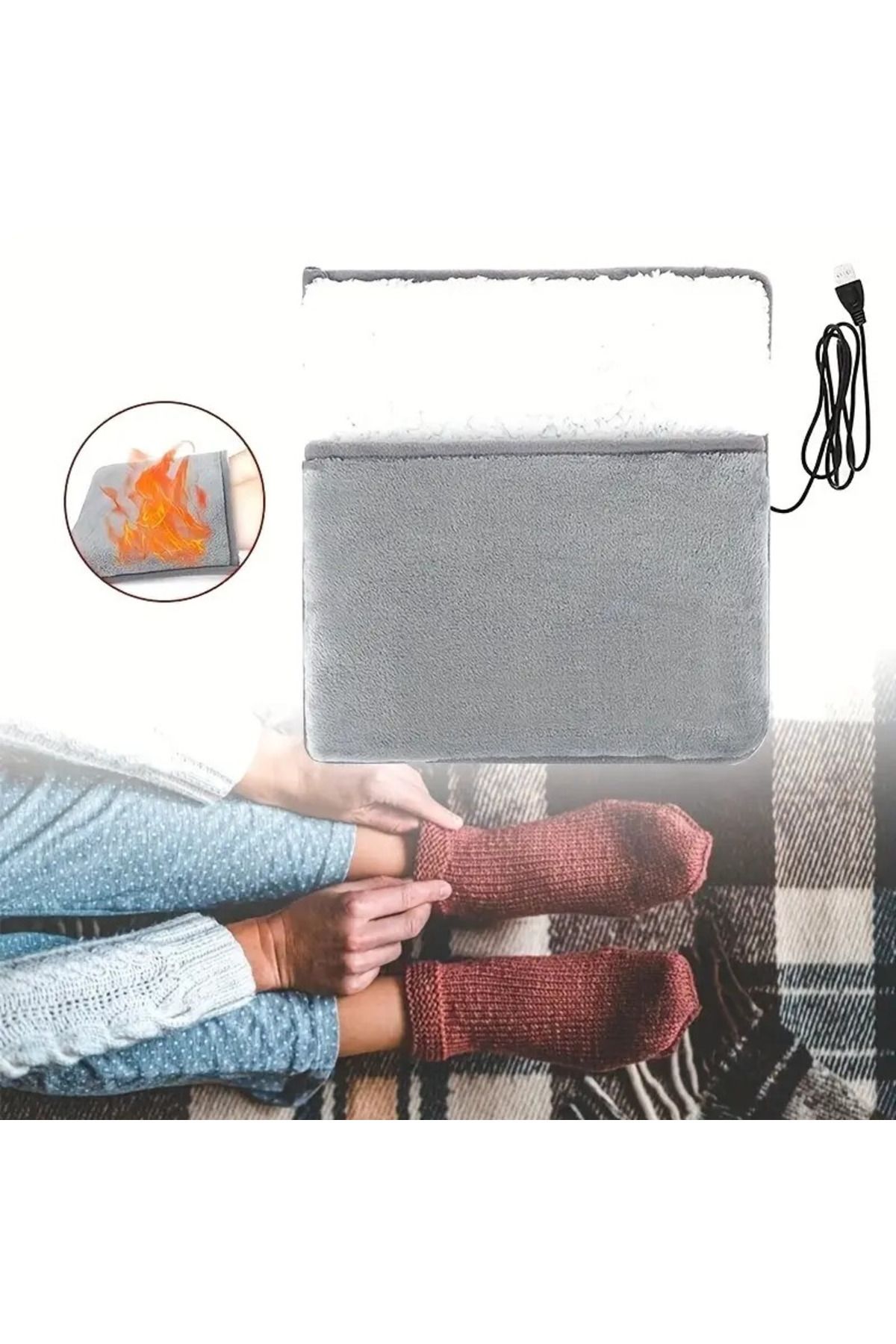 FEEL Ayak Isıtıcı Elektrikli Isıtmalı
