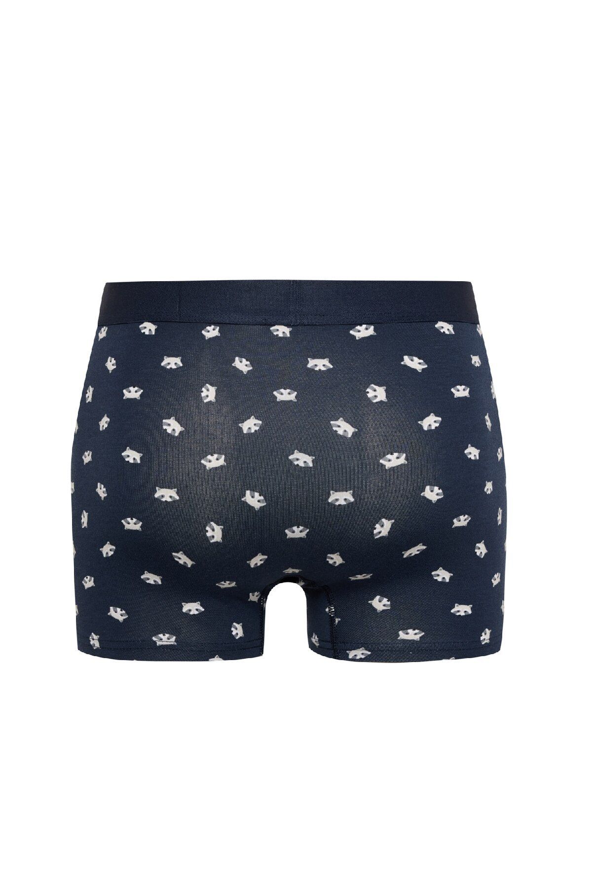 DeFacto-Animal Printed 3-Piece Boxer E0047Ax24Cw 3