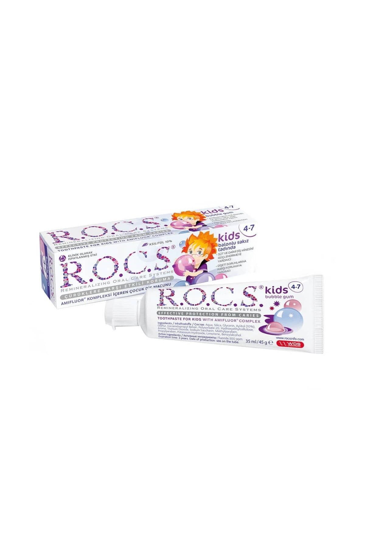 Easy Tedarik R.O.C.S.Kids Diş Macunu 35ml 4-7 Yaş Sakız