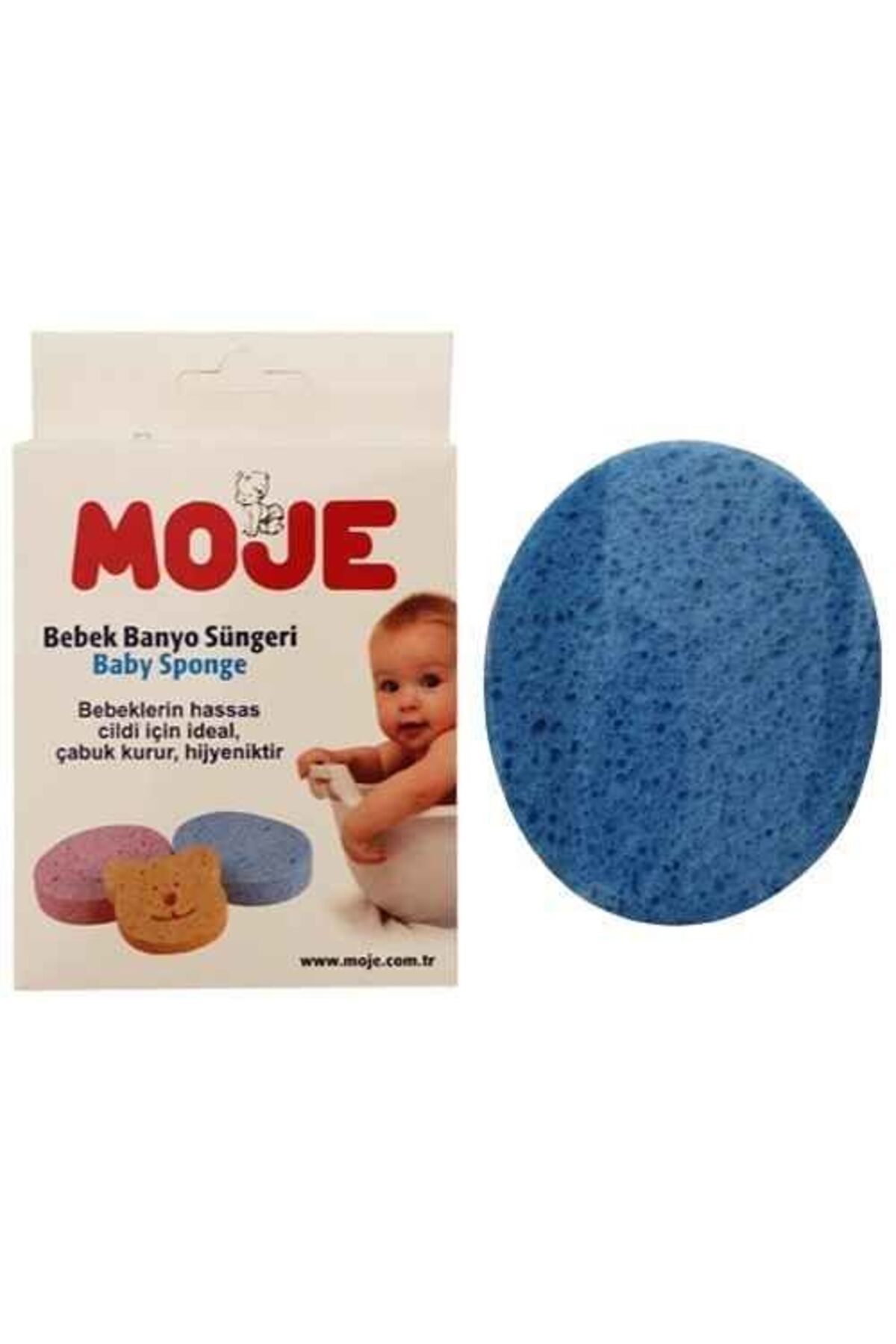 Easy Tedarik Moje Selülozik Bebek Banyo Süngeri Mavi