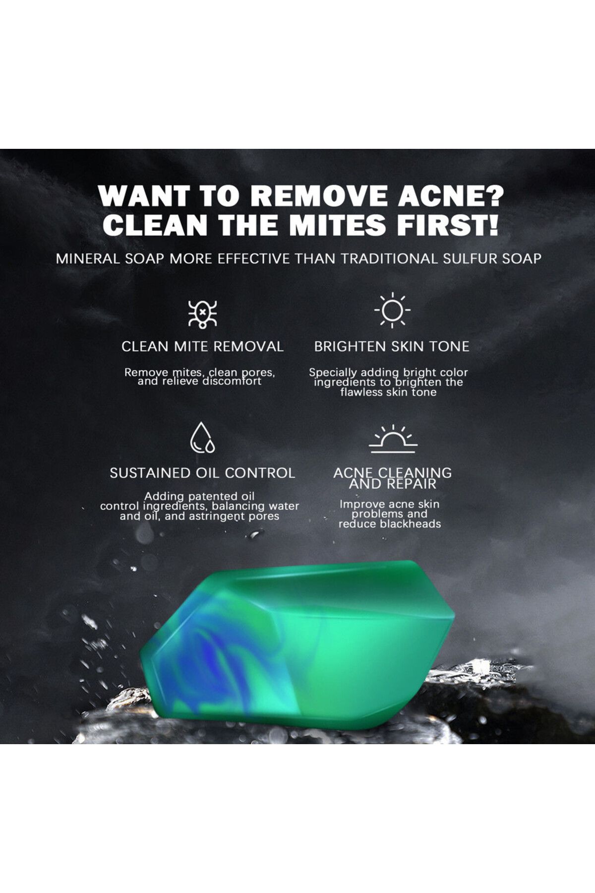 Choice-100g Mory Gulong Perfume Soap Refreshing Oil Control Handmade Soap Moisturizing Acari Removing Soap 4