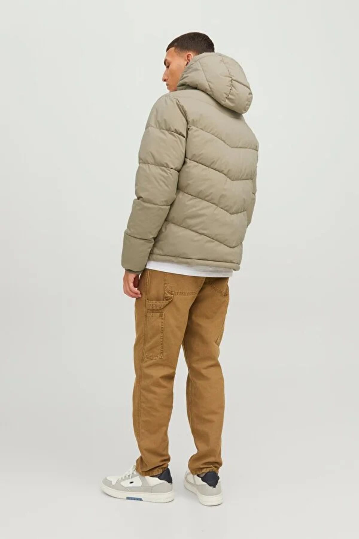 Jack & Jones-Winter Jacket - Beige - Relaxed 2