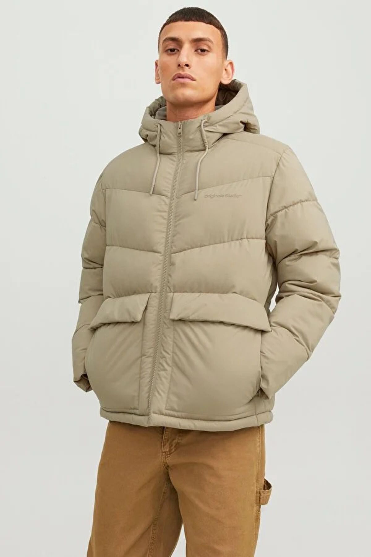 Jack & Jones-Winter Jacket - Beige - Relaxed 1