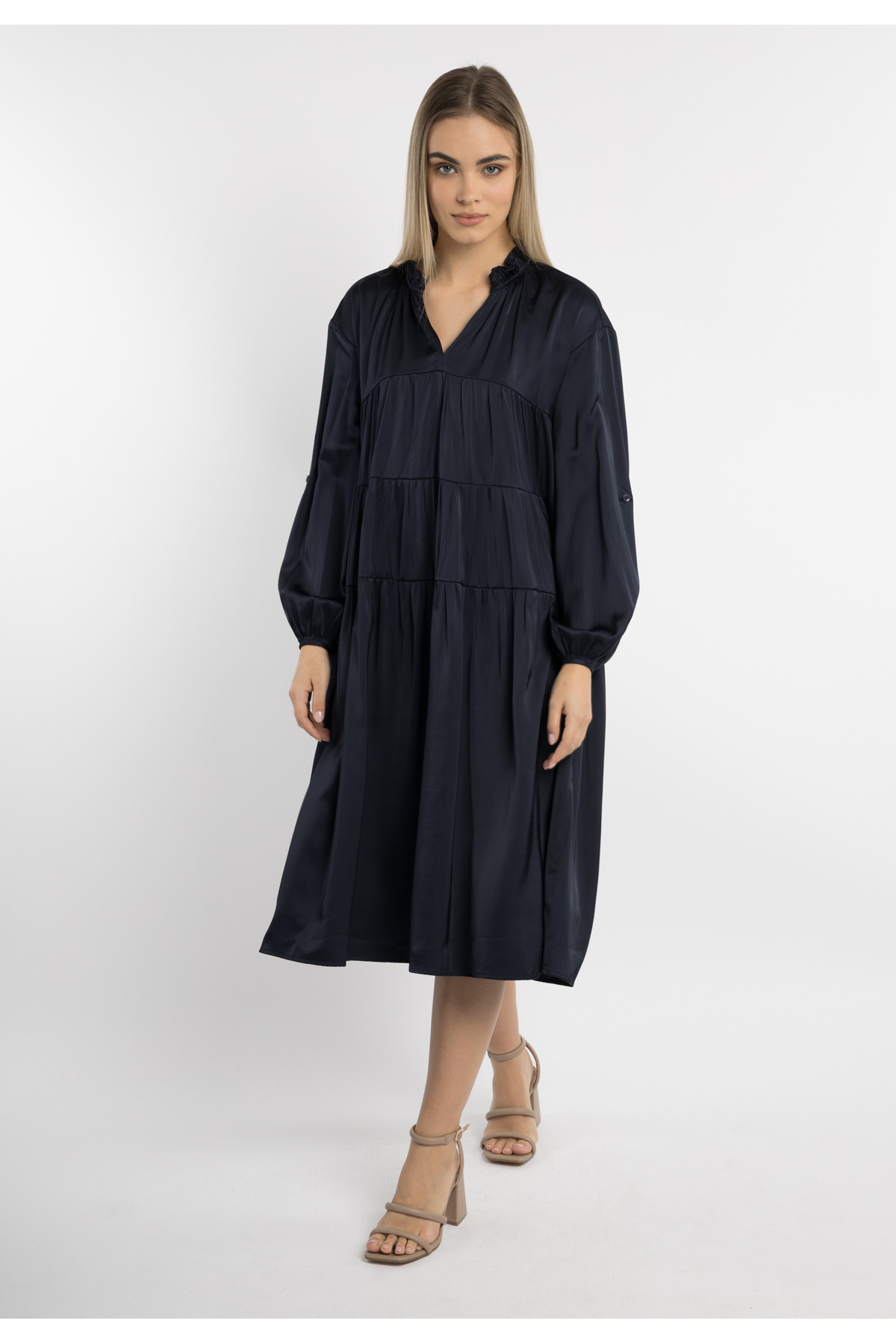 Dreimaster-Weites Midikleid 1