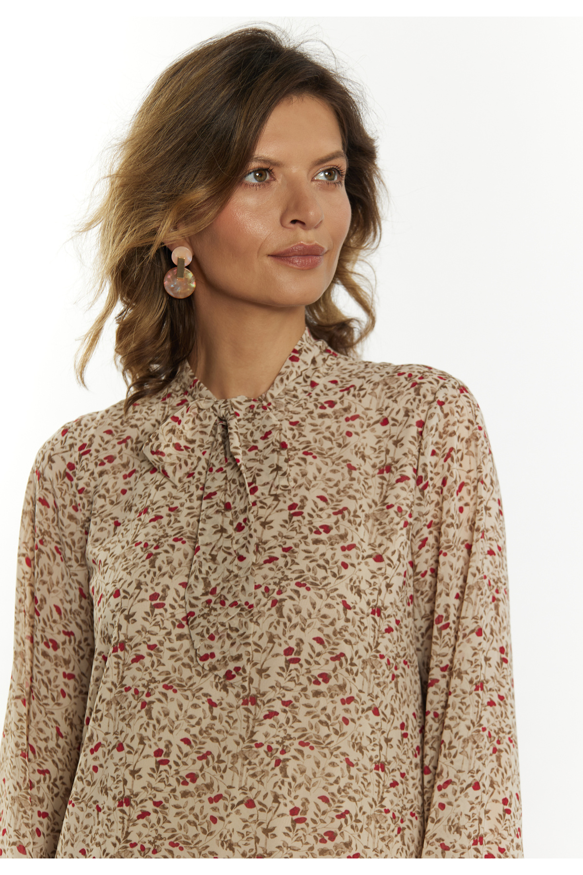 USHA-Midikleid mit floralem Print 5