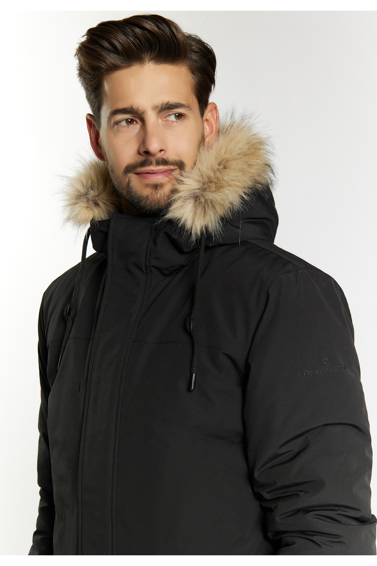 Dreimaster-Winterjacke mit Webpelz 5