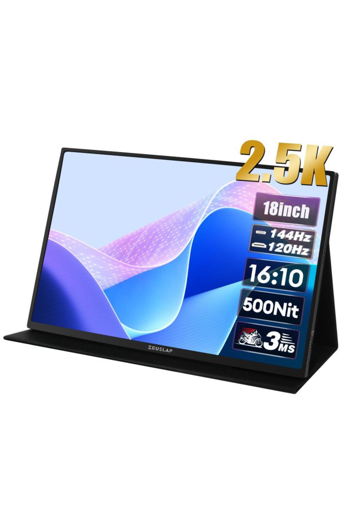 ZEUSLAP Z18K 18" 2560*1600@144Hz 2.5K ADS-IPS Panel Type-C