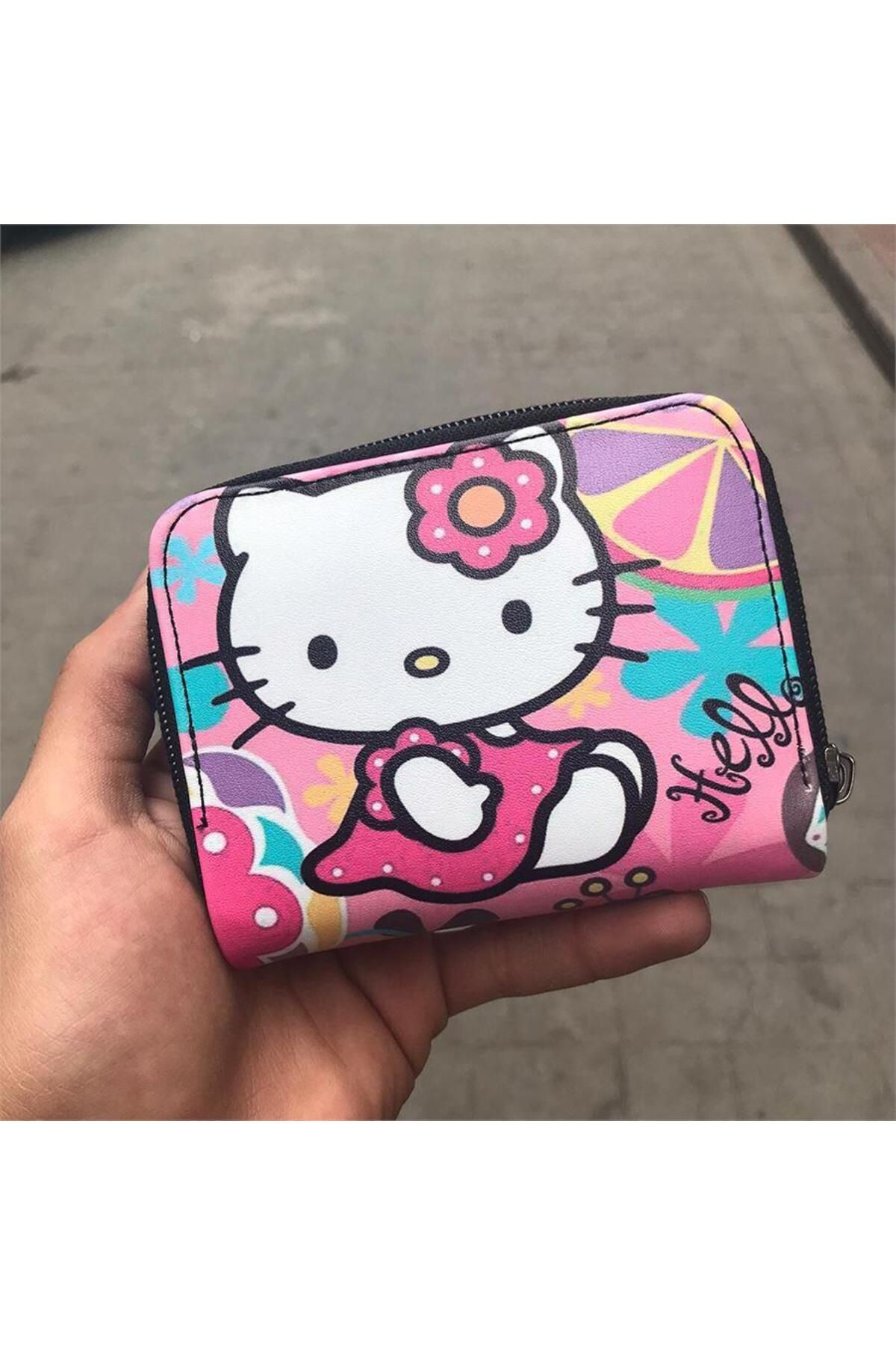 Köstebek-Hello Kitty - Summer Collage Short Wallet 1