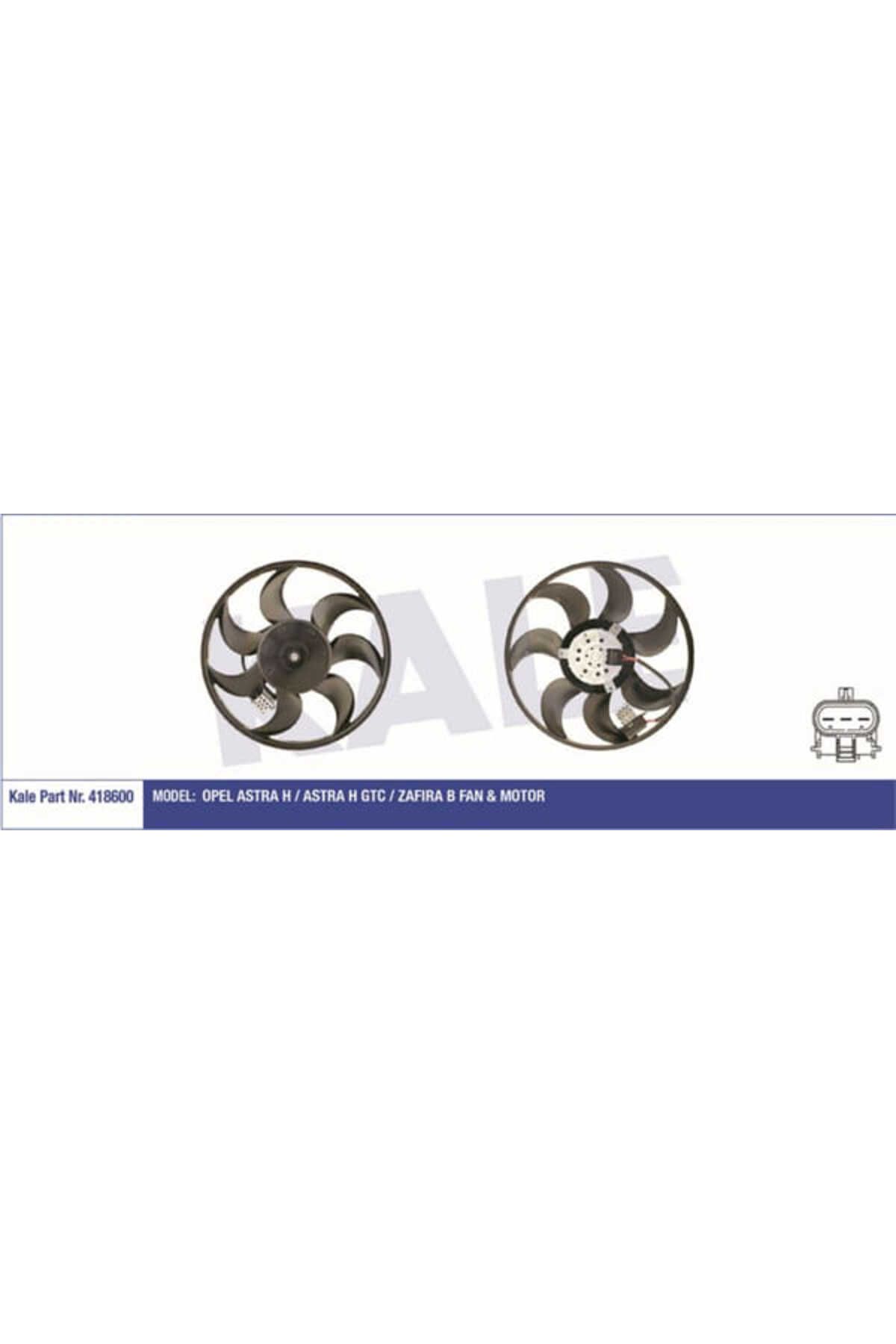 KALE 418600 FAN MOTORU ASTRA H 04- 1.2 1.4 1.6 1.8 16V NAC ZAFIRA