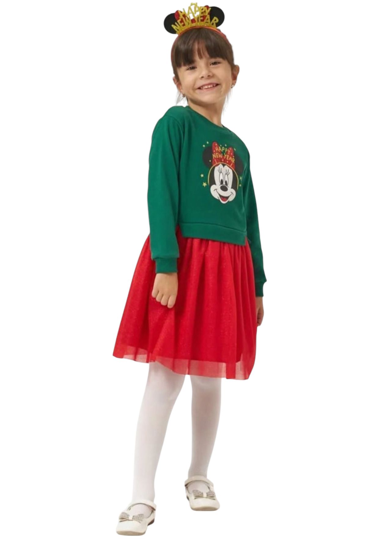 Bupper-Girl's Christmas Concept Crowned Skirt Dress 1