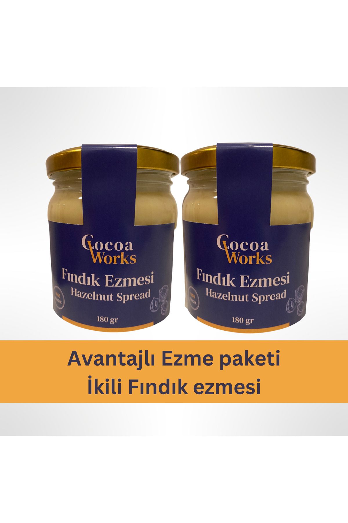 cocoa works İkili Fındık Ezmesi Avantaj Paket