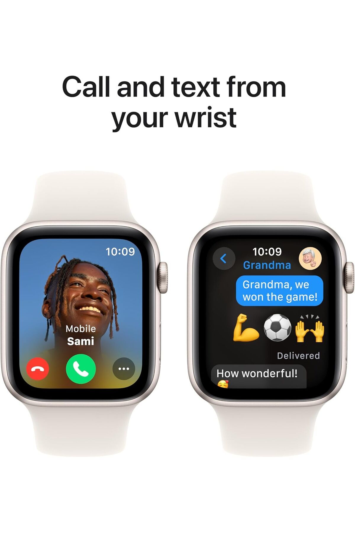 Apple-Watch SE GPS 40mm Starlight Aluminium Case with Starlight Sport Band - S/M 4