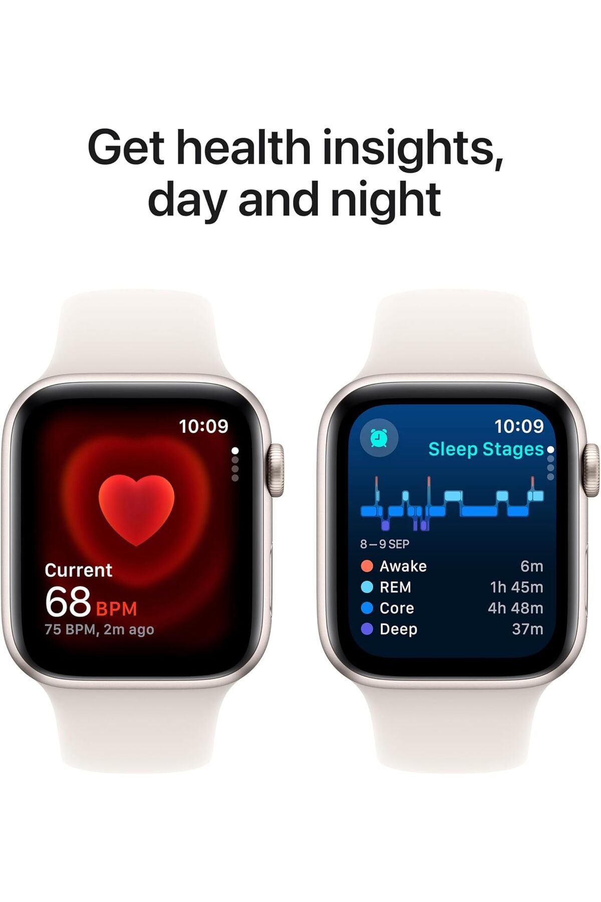 Apple-Watch SE GPS 40mm Starlight Aluminium Case with Starlight Sport Band - S/M 5