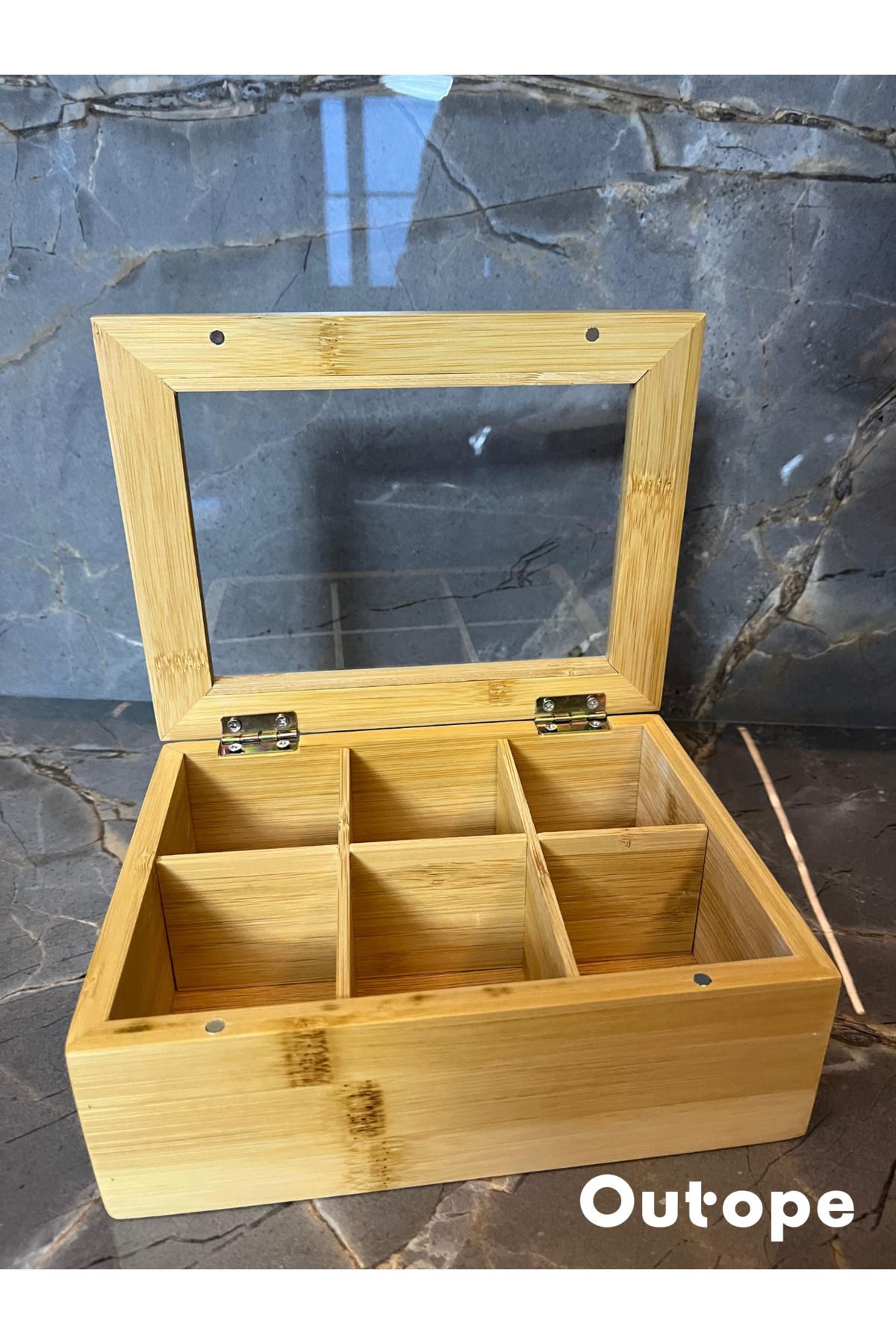 MİEN-Mien 6 Compartment Bamboo Tea Box 4