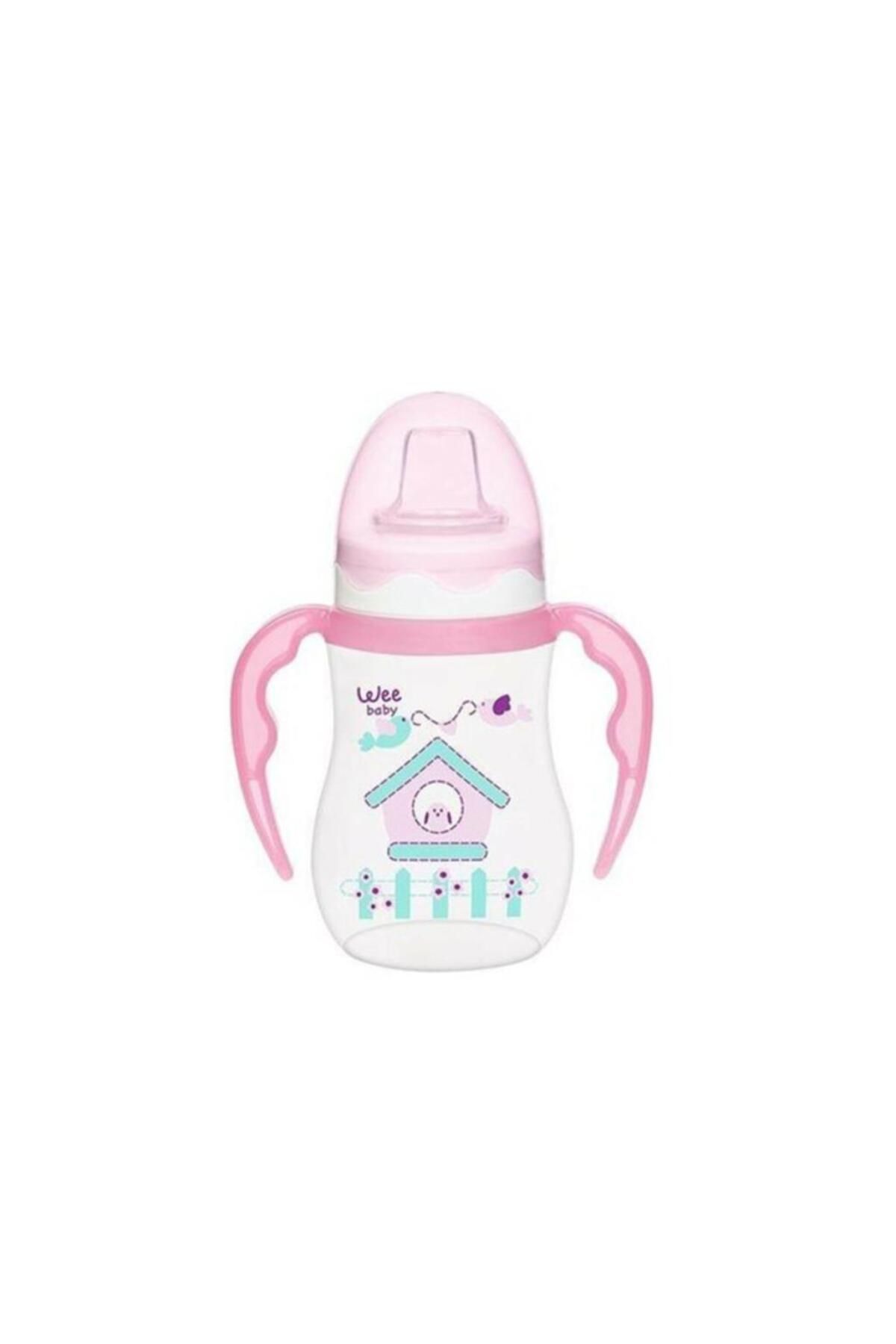 Wee Baby Akıtmaz Kulplu Pp Alıştırma Bardak 250 ml - Pembe