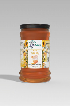 Şile Natural Çiçek Balı Cam Kavanoz 400 gr - %100 Doğal Ham Çiçek Balı