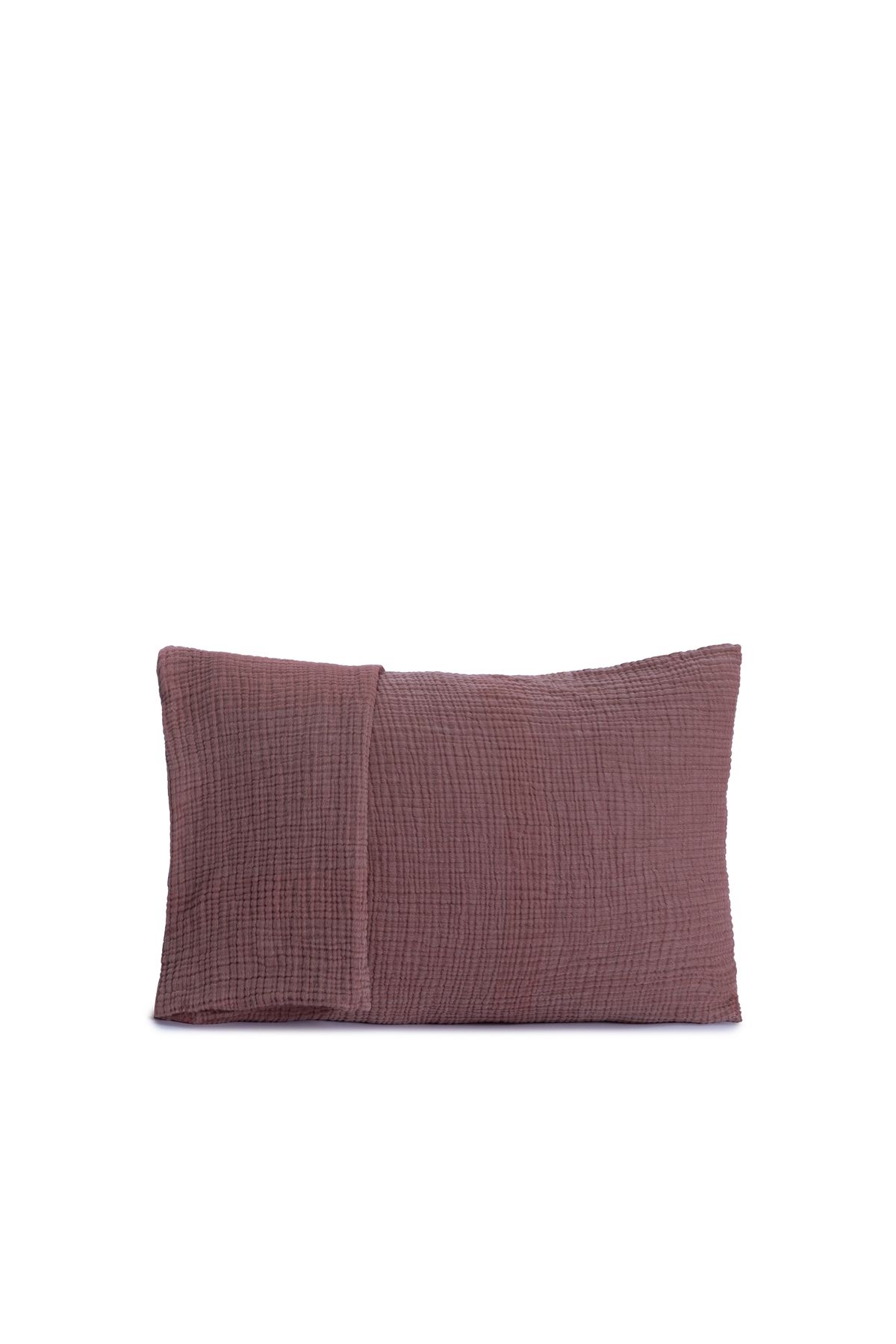 MYLASA HOME-Mylasahome 2-Piece Muslin Pillow - 100% Cotton, 4 Layers, Copper 50X70 1