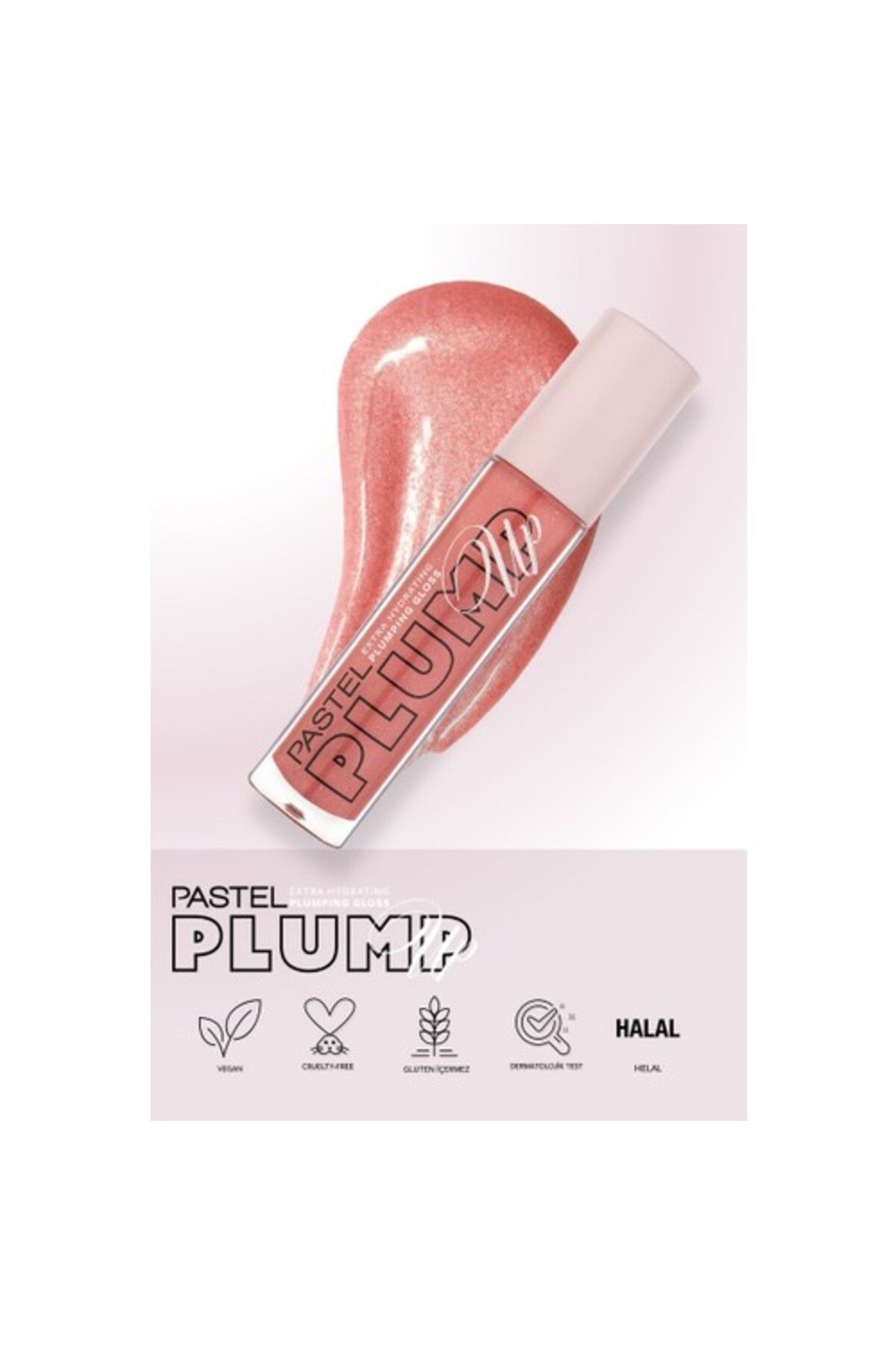 Pastel Plump Up Extra Hydrating 208 Shimmer Nude Dolgunlaştırıcı Dudak Parlatıcısı-4