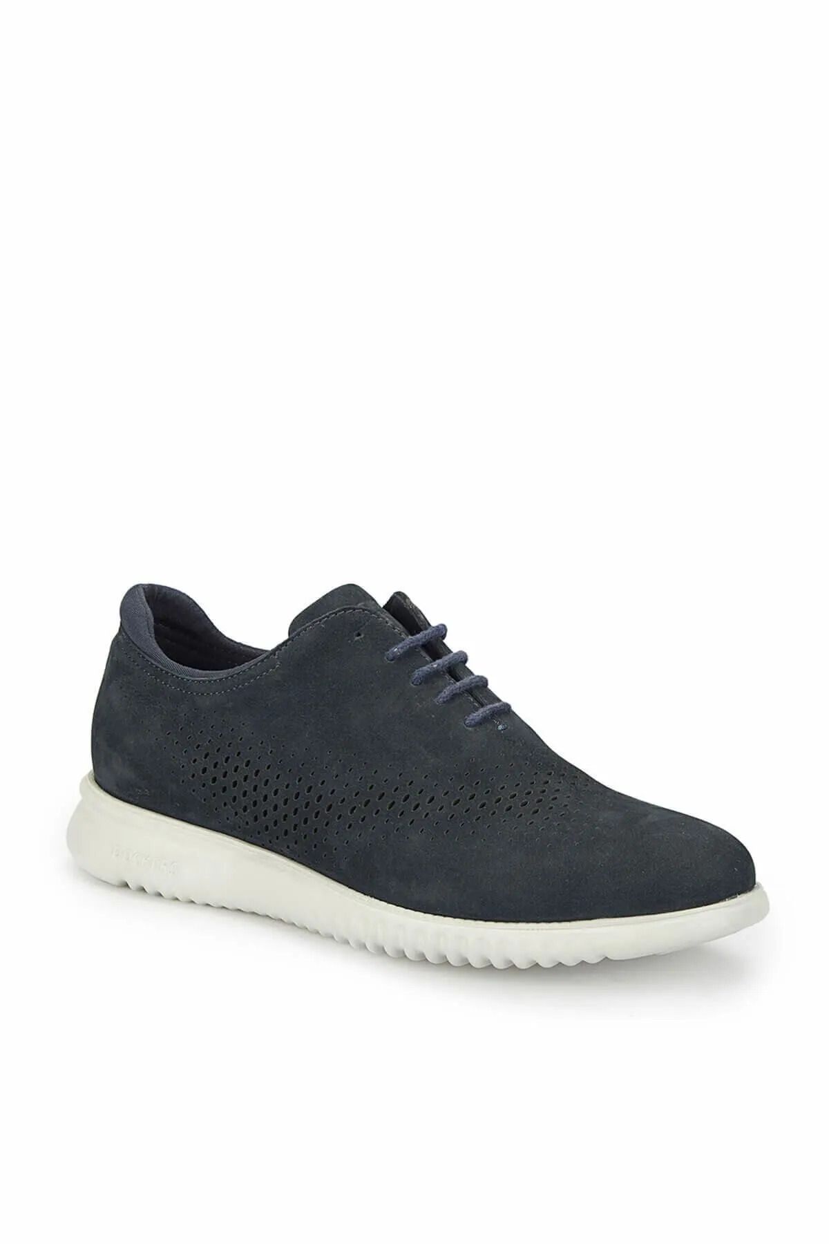 Dockers-Navy Blue Casual Suede Lace-Up Shoes - Comfort and Elegance 2