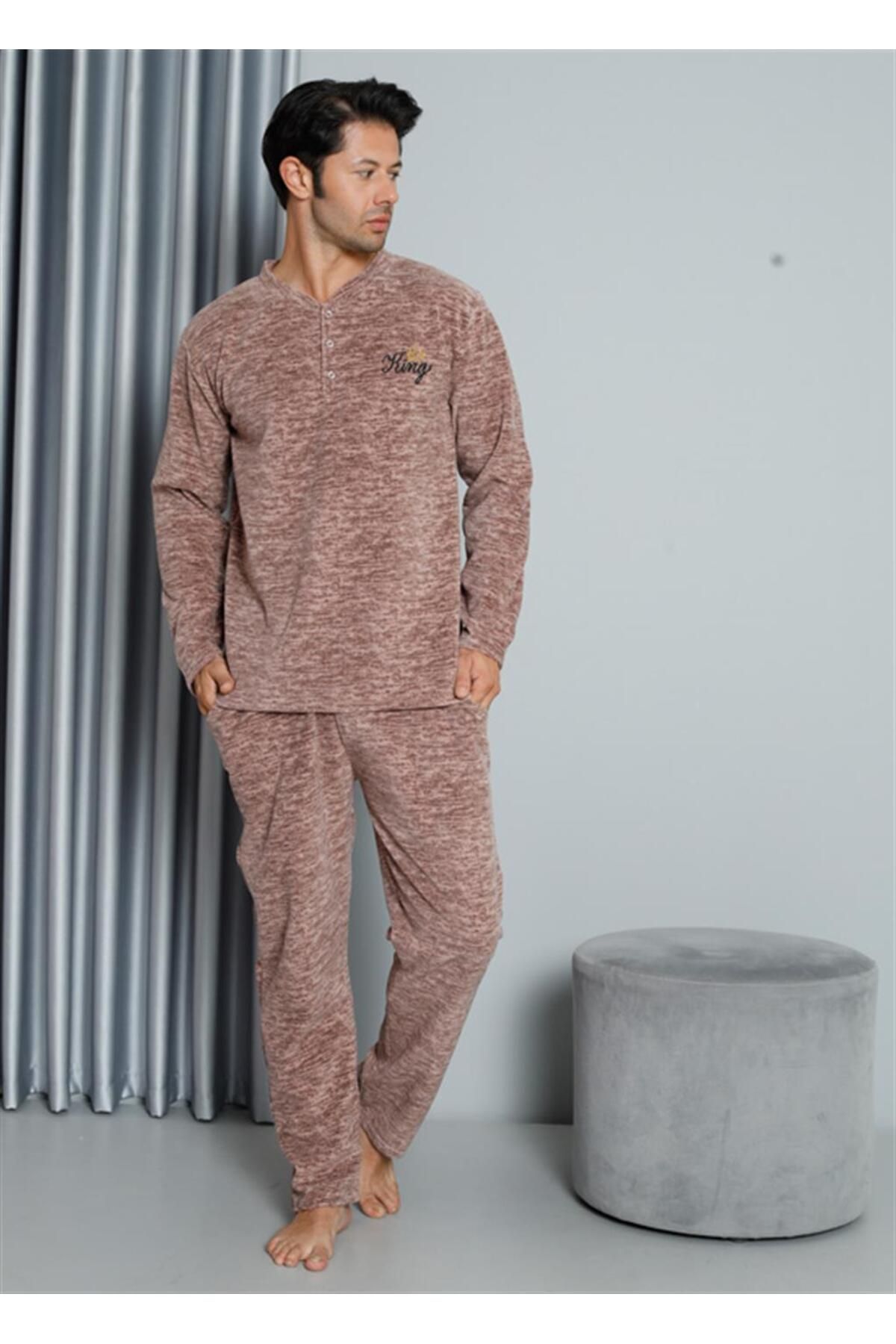 Fashi10 WelSoft Polar Erkek Pijama Takımı 6827