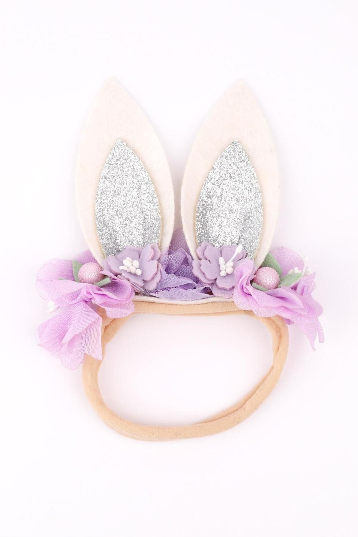 Le Mabelle-Lilac Glitter Rabbit Flower Girl's Hair Band 2