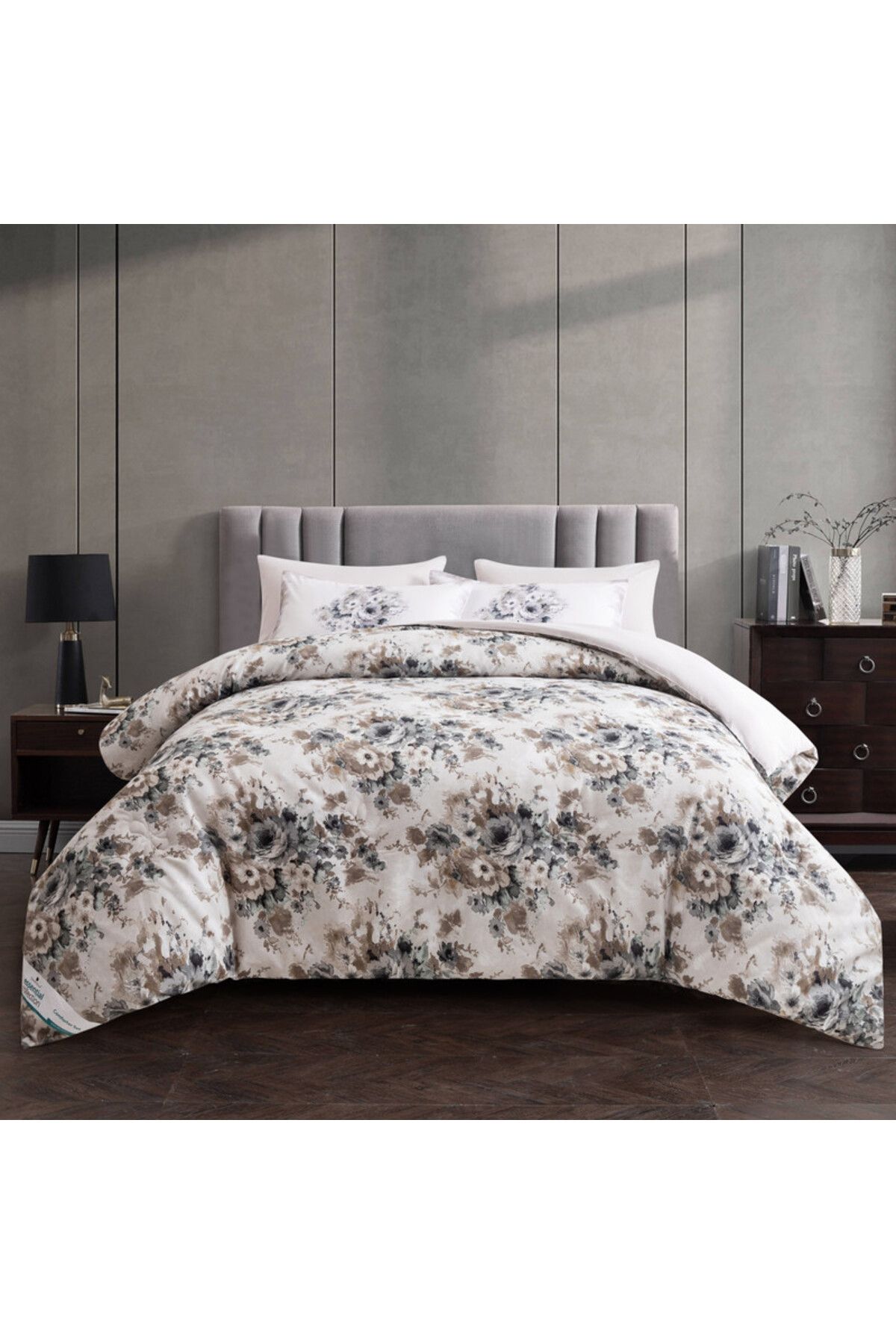 Donetella-Printed Bedding Comforter Set, 4 Pcs Single Size Fits 170x230 Cms 350 GSM Filling 1