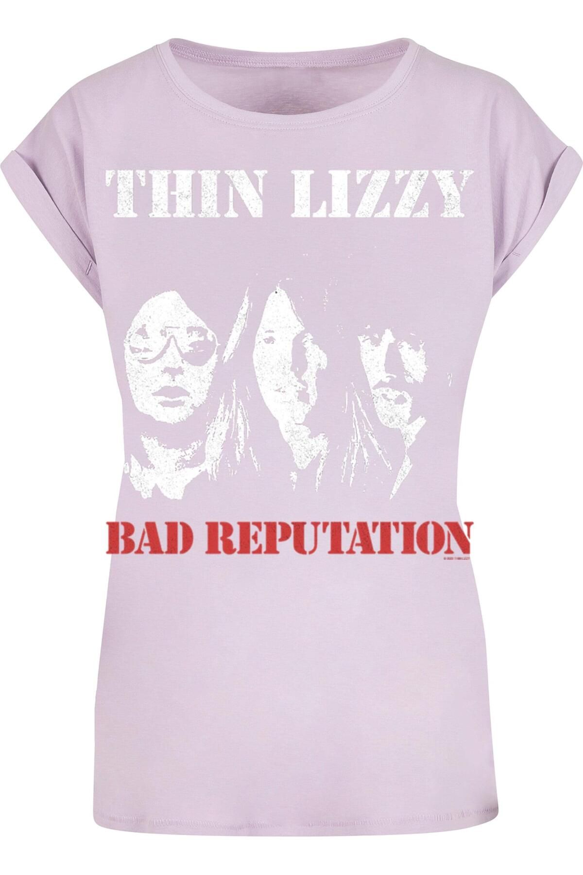 Merchcode-Ladies Thin Lizzy - Tl Bad Reputation Extended Shoulder Tee 1