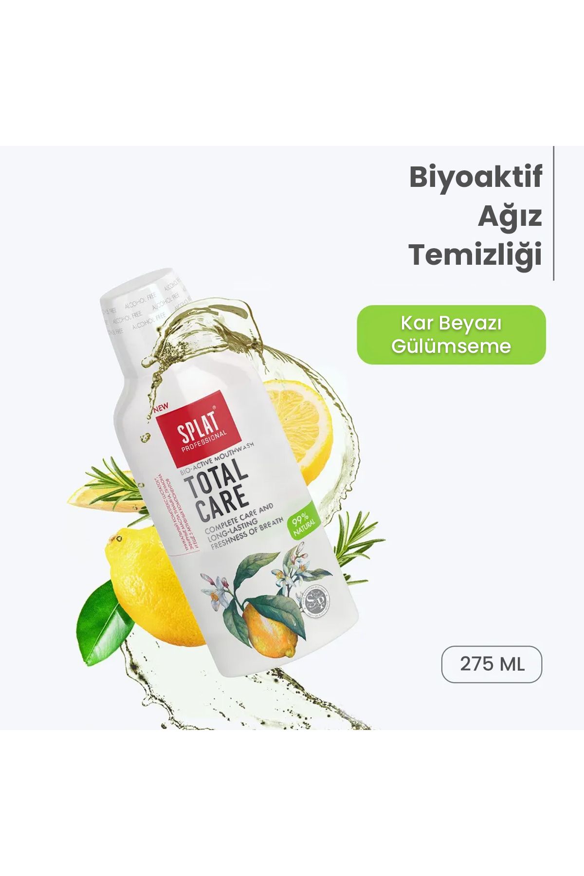 Splat Mouthwash White Plus Ağız Çalkama Suyu 275ml