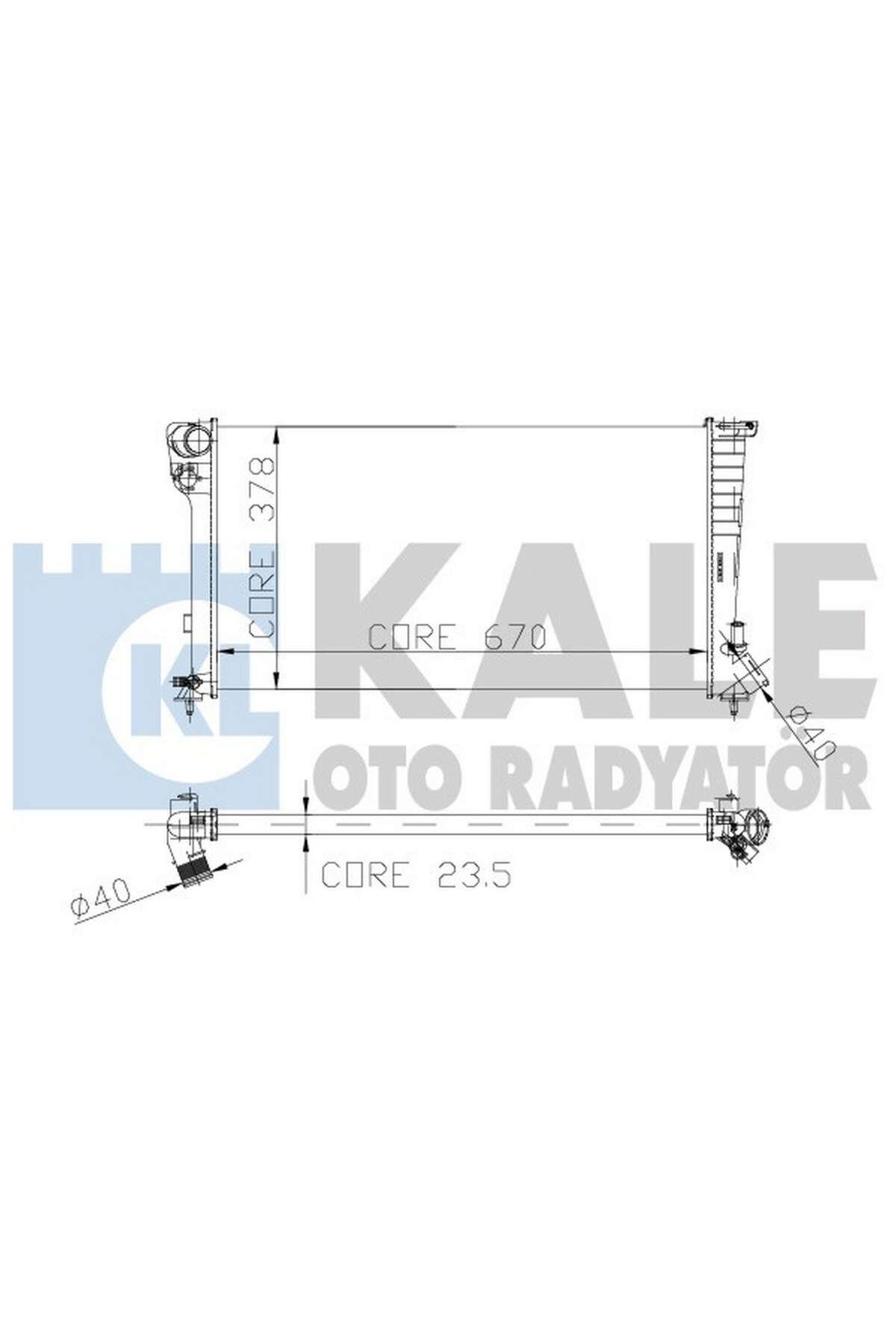 KALE MOTOR SU RADYATÖRÜ [ PEUGEOT PARTNER, 306 1.9D DW8 1998-2002, CITROEN BERLINGO, XSARA 2 540133