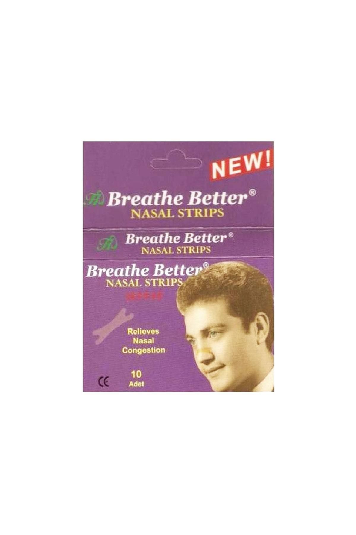 Breathe Right Breathe Better Nasal Strips Burun Bandı 10 Adet