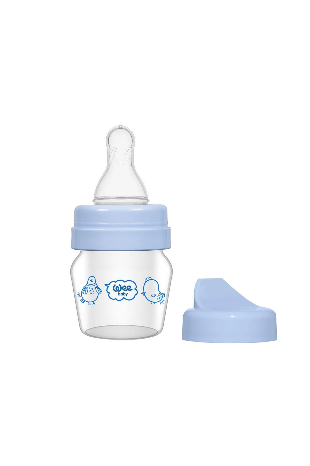 Wee Baby 0-6 Ay Mini Cam Alıştırma Bardağı Seti 30 ml - Mavi