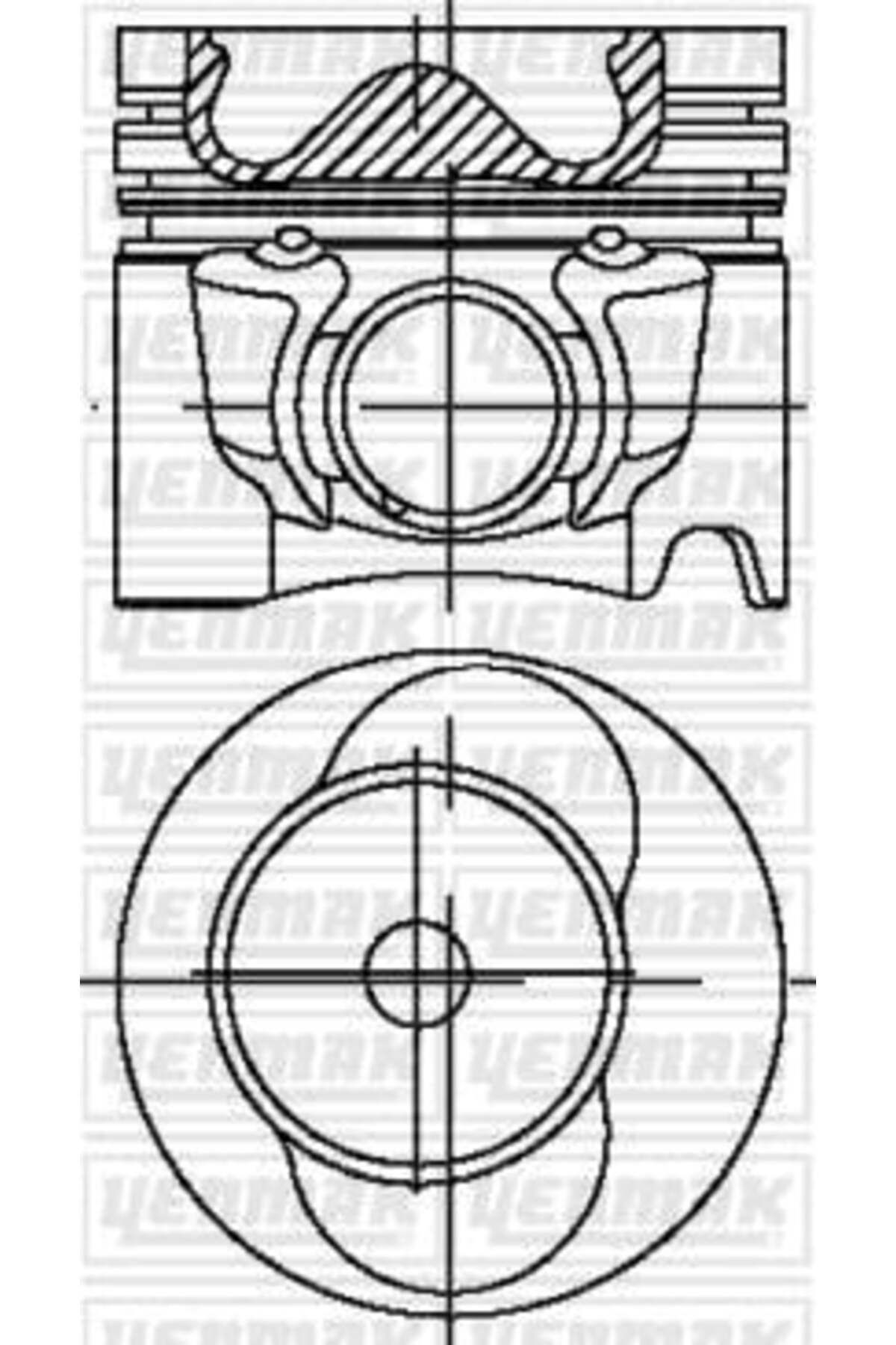 YENMAK MOTOR PİSTON SEGMAN STD LT35 TDI-VOLT 2.5 TDI