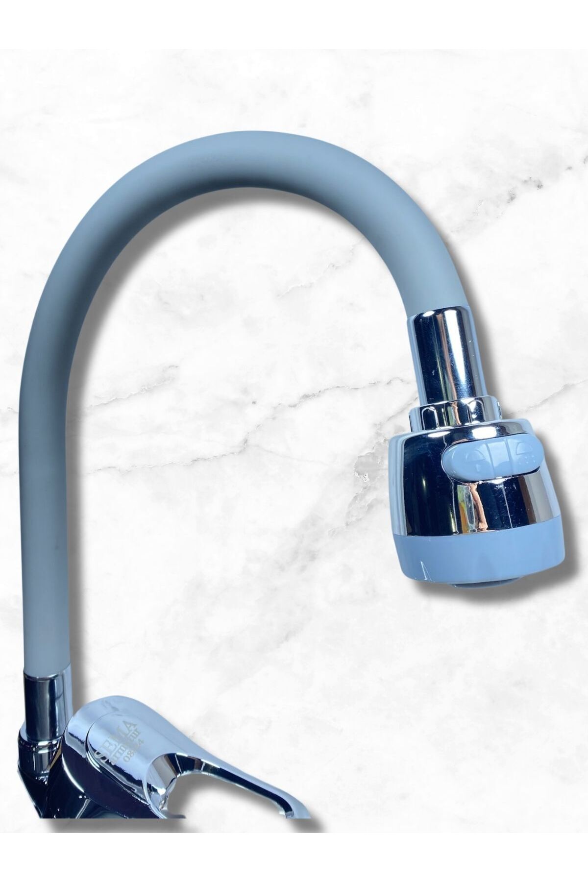 BULUT YAPI MARKET 2 FONKSİYONLU HAREKETLİ ESNEK BORULU GRİ RENK BATARYA  BORUSU MUSLUK BAŞLIĞI - Fiyatı, Yorumları