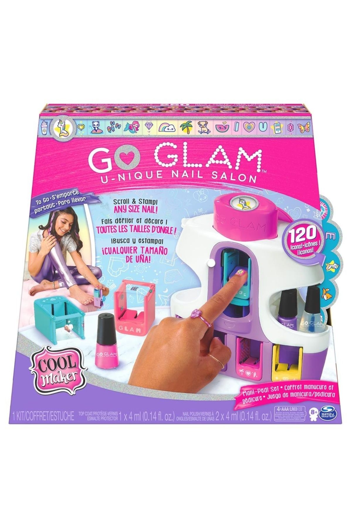 Spin Masters Go Glam Salon De Unghii - One Size