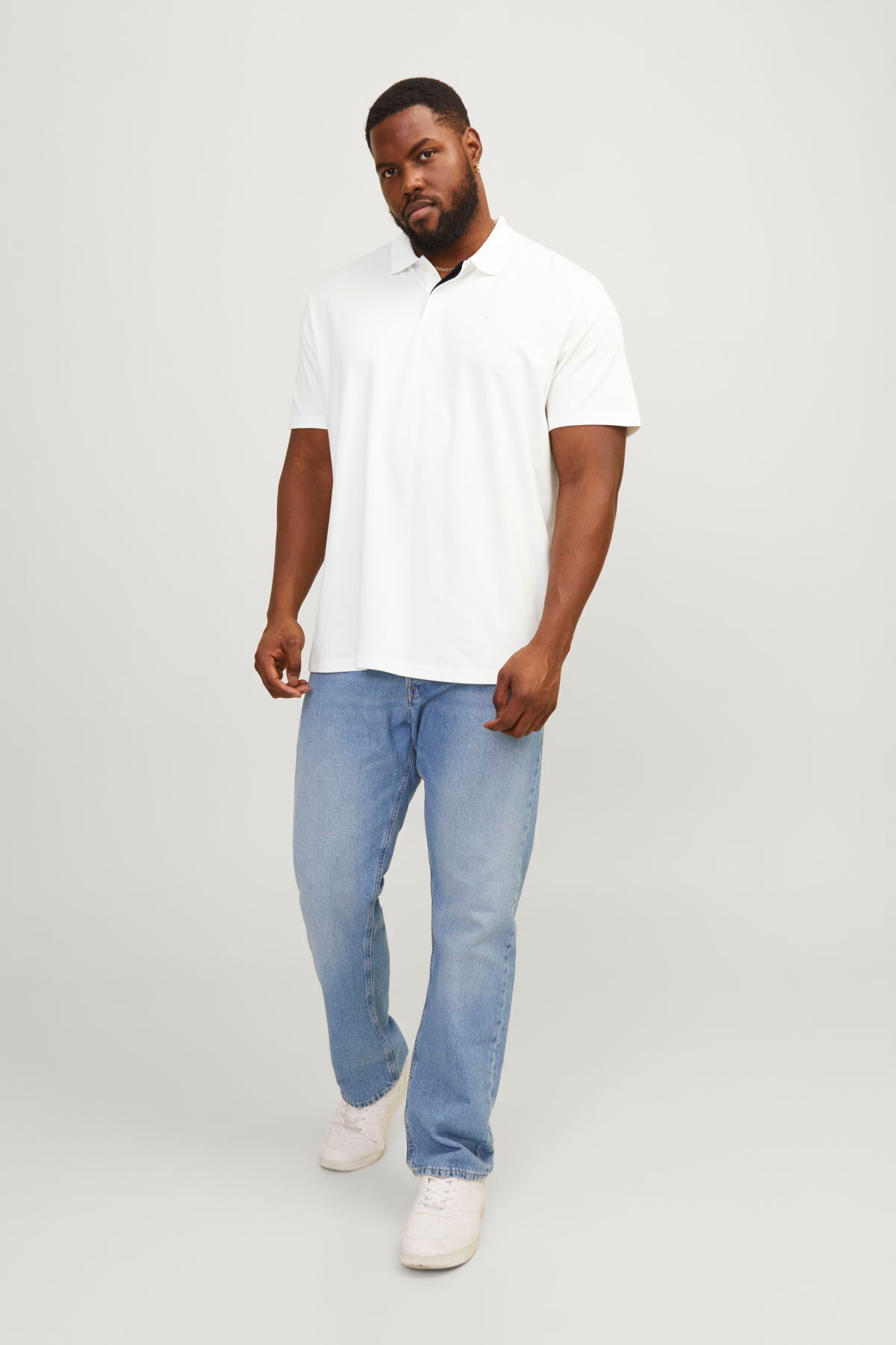 پولو شرت تک رنگ سایز بزرگ - کرودینی جک اند جونز پولوشرت Jack & Jones