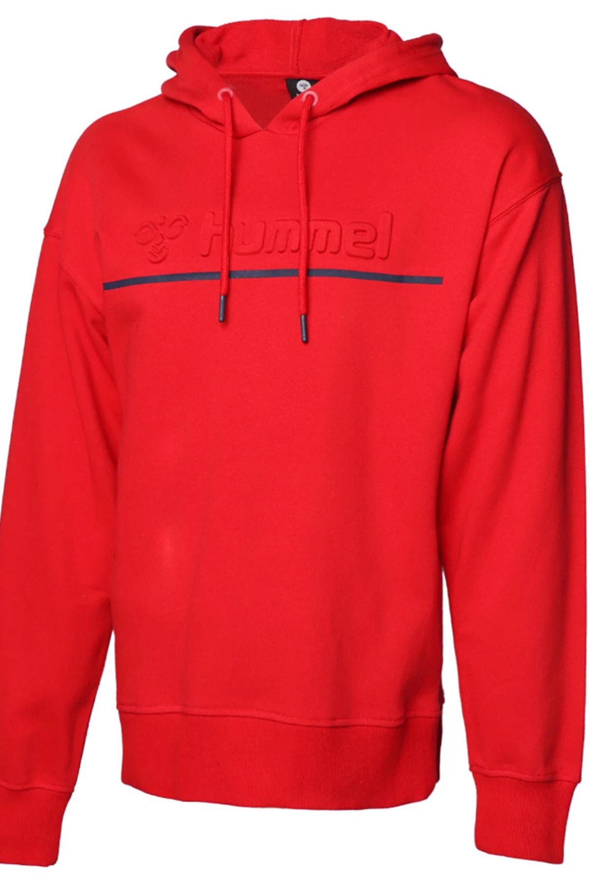 سویشرت قرمز مردانه 921645 3658 عرق نر چاپی جلوی hummel