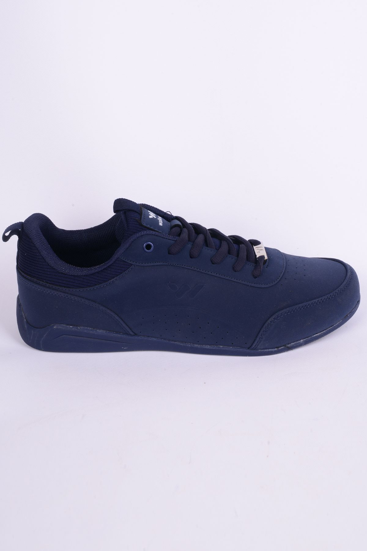 WALKWAY-Spark M Pu Leather Thin Sole Flexible Comfortable Sole Dot Patterned Light Flexible Navy Blue-ice Daily E 1