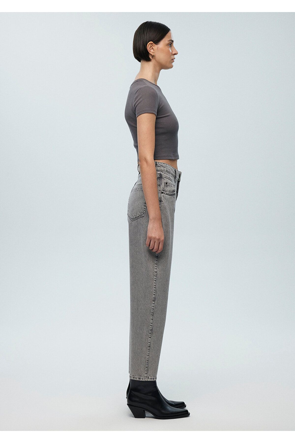 Mavi-Lola Iconic Grey Stone Jeans 101076 -88588 5